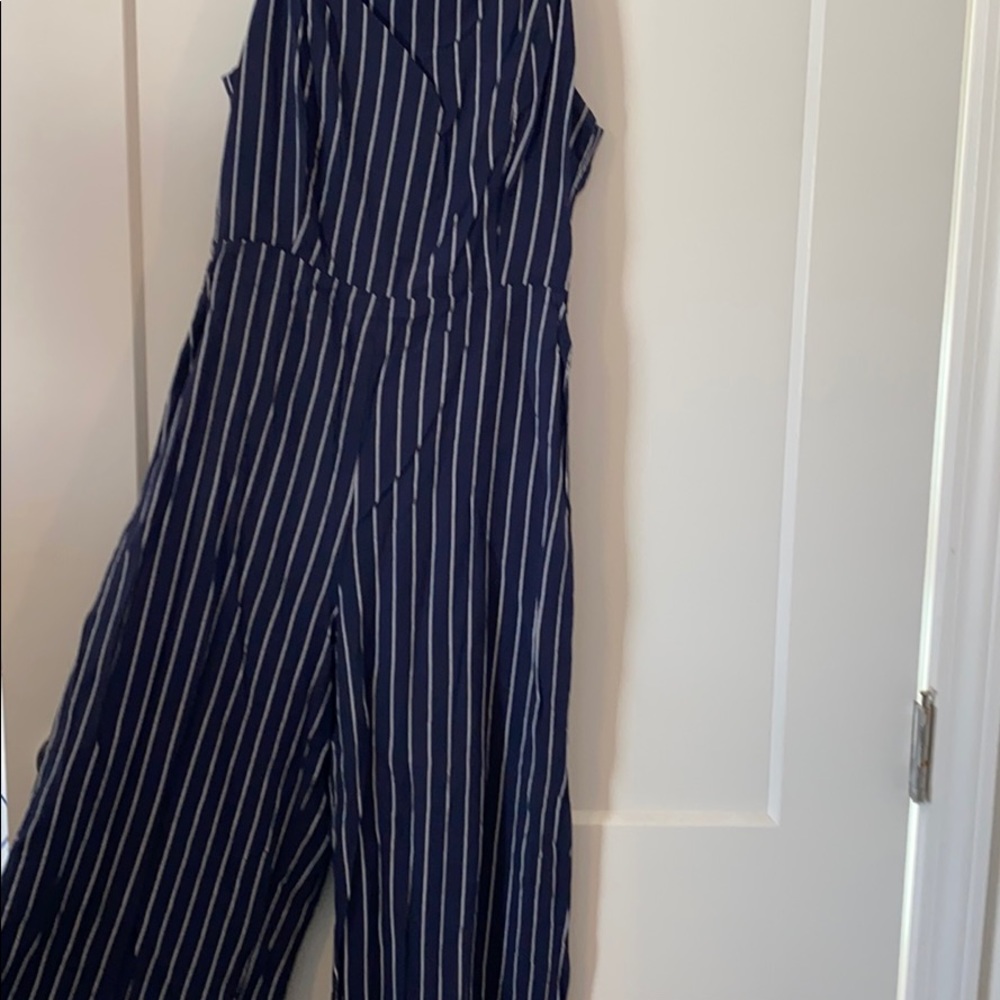 Blue and white jumper